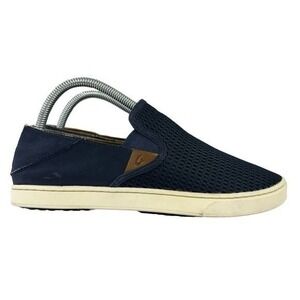 Olukai Pehuea Slip On Womens 9 Collapsible Drop In‎ Heel Blue Sneakers
